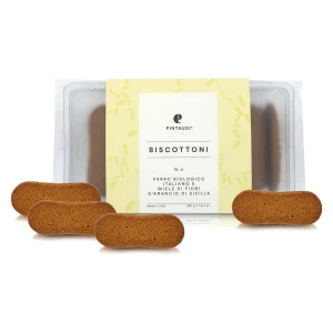 Biscottoni n. 4 Farro BIO Italiano e Miele di Fiori d’Arancio di Sicilia – Pintaudi 240 g
