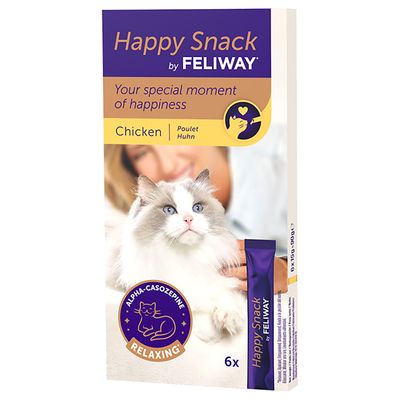 Feliway Happy Snack per gatti con Pollo 6 sticks